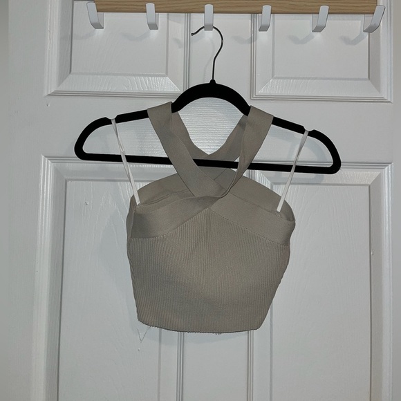 Aritzia Babaton Sculpt Knit Criss Cross Cropped Tank - Picture 5 of 6